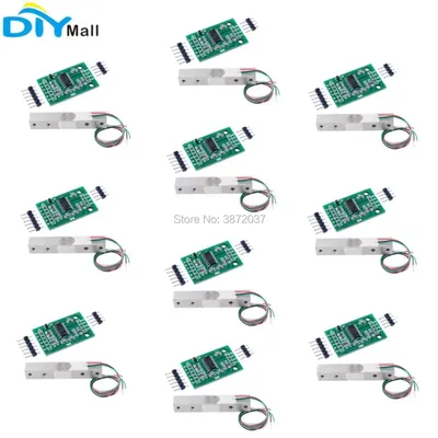 10pcs/lot 1kg 2kg 3kg 5kg 10kg 20kg Load Cell Electronic Scale Weighing Sensor + HX711 AD Weight
