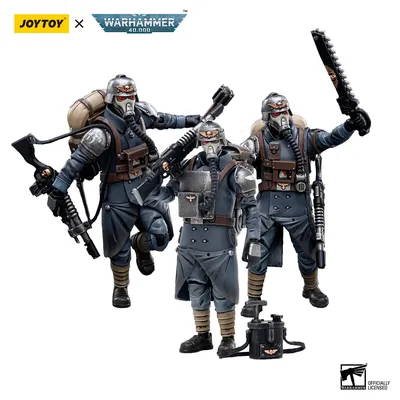 [IN STOCK] JOYTOY Warhammer 40k 1/18 Action Figure Astra Militarum Death Korps of Krieg Veteran