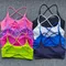 Sexy Women Cross Strap Sports Bra Push Up Sport Bra Top Yoga Gym Crop Top Brassiere Fitness Top