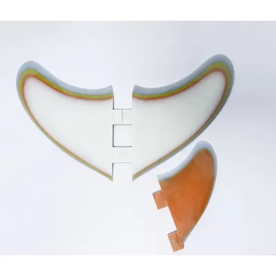 Neu FUTUER/ FCS MR-X Big Twin + Stabilisator Performance Glas Tri-Fin Set Surfboard Flossen 3 Stück