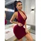 Robe fourreau à bretelles sexy femmes, robes courtes, vêtements femmes, robe de soirée, mini robes femmes,robes de soirée,robe rouge,vetement femme
