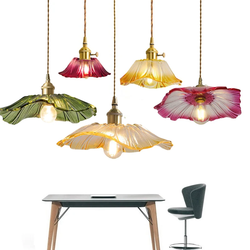 Esszimmer bunte Glas Pendel leuchte Küchen insel hängende Beleuchtung Wohnzimmer Foyer Halle Decken leuchten Kronleuchter Schlafzimmer decken hängelampe wohnzimmerlampe wandleuchte esstisch lampe