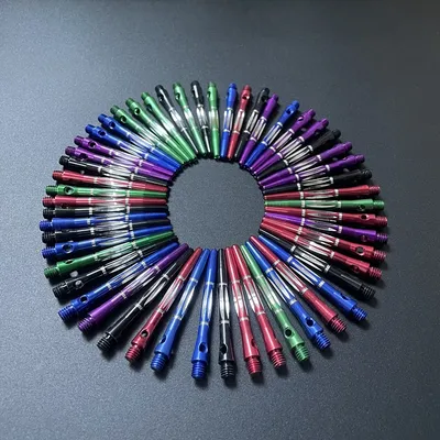 Geschnitzte Form 12 hochwertige Metall-Dart-Aluminium-Stabfarbe geschnitzte Linie Set 5-Farben-Auswahl von Unterhaltungszubehör Image