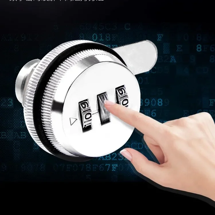 3-stellige Zahlenkombination, Passwort-Kastenschloss, 20 mm, Smart-Cam-Codeschloss, Zinklegierung für Briefkasten, Schranktür, Sicherheits-Hardware Image