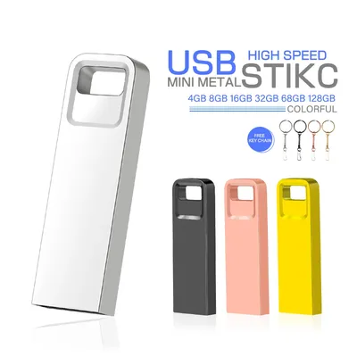 Original echtes Büroprodukt, Metall-USB-Flash-Laufwerk, Geschäftsgeschenk, Memory-Stick, 128 GB, 64 Image