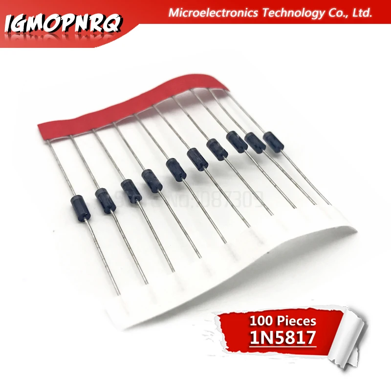 100 Stück in5817 do-41 1a 20V Schottky-Diode 1 n5817 Image