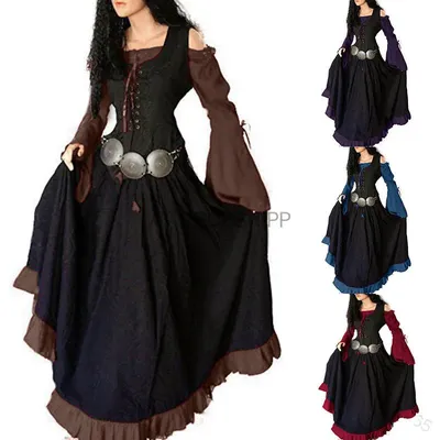 2024 Frauen mittelalter liche Renaissance Kostüm Cosplay über Anzug Kleid Weste Victoria Prinzessin Image
