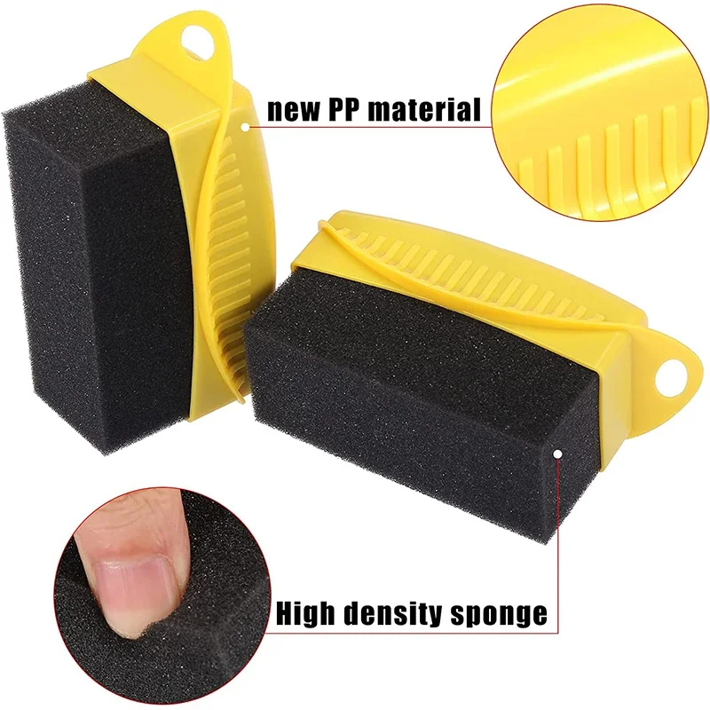 Auto Rad Polieren Wachsen Schwamm Pinsel Mit Abdeckung Reinigung Reifen Kontur ABS Waschen Dressing Applikator Pads Detail Zubehör Image