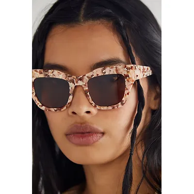 Decker Polarized Square Sunglasses at Free People in French Toast