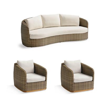 Santa Barbara Tailored Furniture Covers - Sofa, Sand 2 - Frontgate