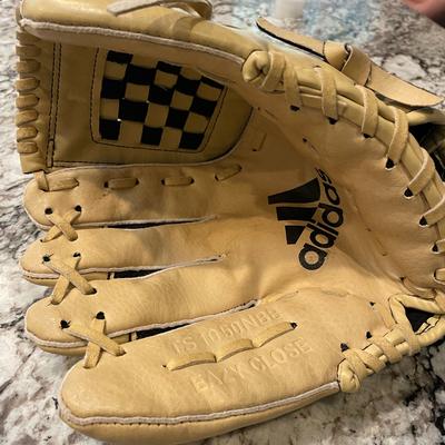 Adidas Other | Boys Adidas Tan Baseball Glove | Color: Black/Tan | Size: 10.5 Inches