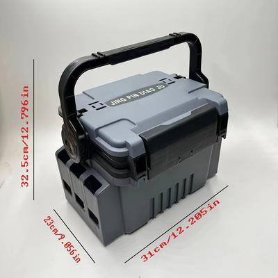 TEMU Double Layer Road Fishing Box, Portable, , And , Storage Box For Fishing Gear, Lead Hook , Accessory Box Image