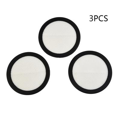 TEMU 3pcs High-quality Vacuum Cleaner Filters For P8 White & Black - 98x90x41mm, Efficient Dust And Capture, , Vacuum Cleaners For Home Image