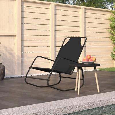 TEMU Classic & Rocking Lounger - Wooden Back, Home Storage & Organization Essential Image