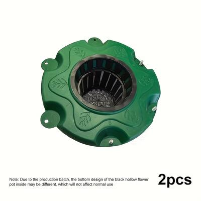 TEMU 2- Floating Aquatic Plant Baskets, Round Hydroponic Planters For , Fish Tanks, Home Systems, Green Floating Landscape Supports, Water Gardening Without Electricity Image