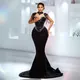 African Luxury Lace Evening Dresses 2025 Couture Beaded Tassels Wedding Party Dress Aso Ebi Style Birthday Dress Formal Gown