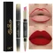 2-in-1 mattierter Lippenstift, Lipliner, langlebig, wasserfest, Make-up für Frauen, koreanische Kosmetik, Schönheit, Make-up für weibliche Lippentönung, Fleck