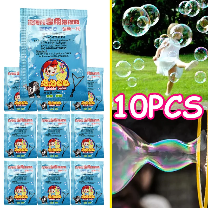 10–30 Packungen Blasenlösungs-Nachfüllungen, DIY-Kinderspielzeug, konzentrierte Lösung für Blasenmaschine, Zauberstäbe, Gebläse, Ostern, Geburtstagsparty-Dekoration Image