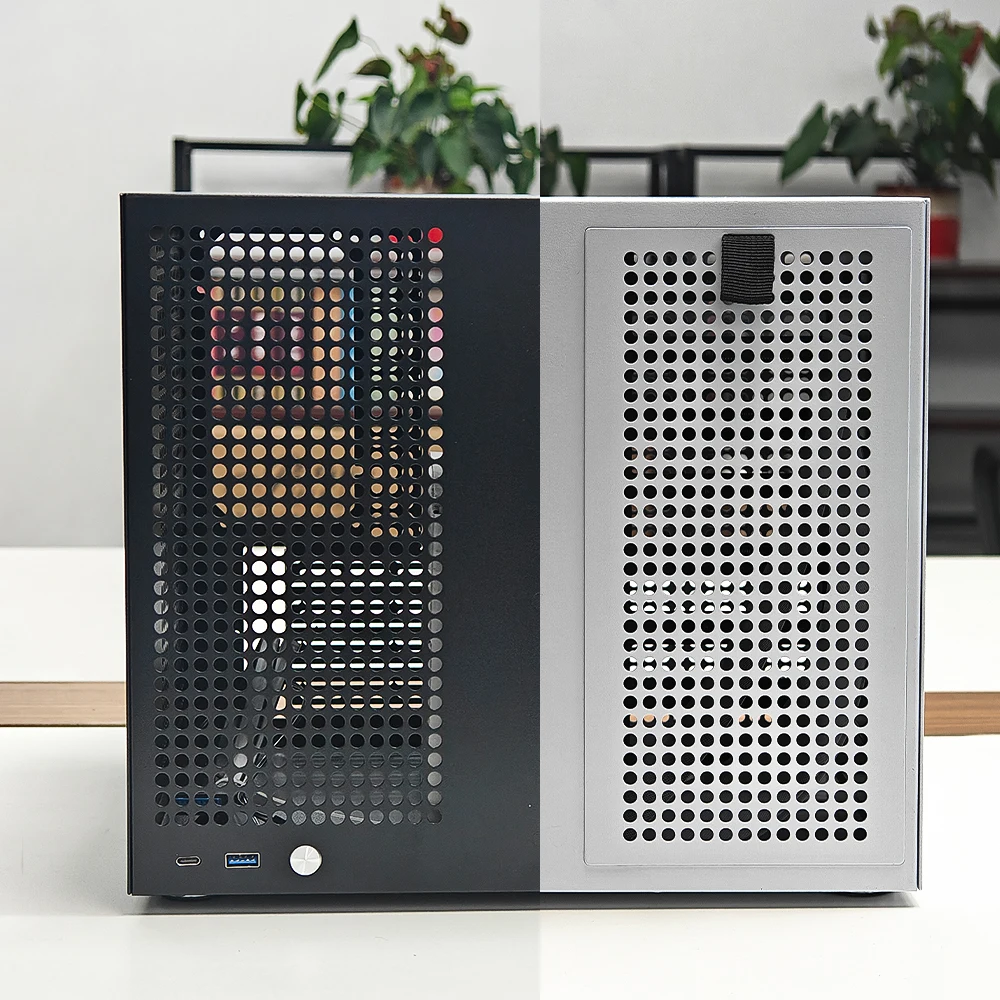 ATX-Netzteil MATX Full Height PCIe Qunhui AIO Storage UNRAID Sagittarius 8-Bay-NAS-Gehäuse mit Rückwand Image