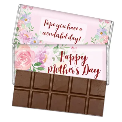 10 Stück Happy Mother's Day Candy Chocolate Label Wrappers Aufkleber, selbstklebende Design-Schokoladenaufkleber für Geburtstagsgeschenke Image