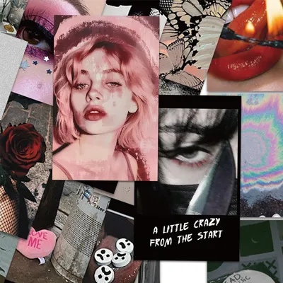 10/30/50 Stück schwarze Grunge Rock Musik Graffiti Aufkleber Ins Stil Kunst ästhetische Aufkleber Gepäck Telefon Laptop Fahrrad coole Aufkleber Pack Image