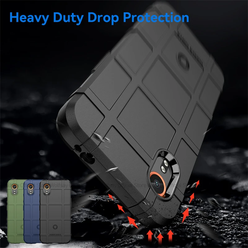 For Samsung Galaxy XCover7 Case Samsung Galaxy XCover7 Cover Shockproof Armor Rubber Anti-Slip Phone Case Samsung Galaxy XCover7