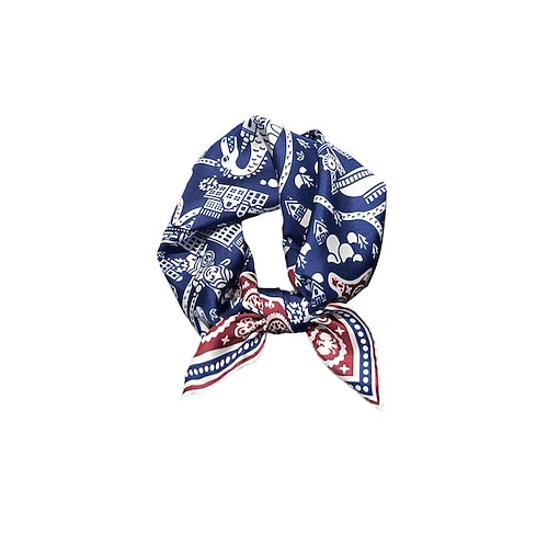 Männlich Quadratischer Schal Outdoor Urlaub Büro Dunkelgelb Schwarz Schal Image