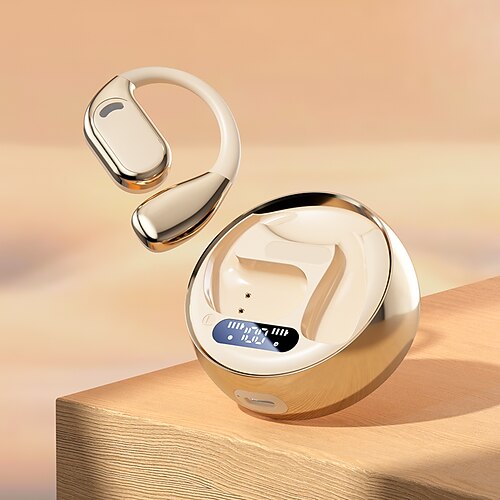 M76 Freisprech-Telefonfahrheadset Ohrbügel Bluetooth 5.3 Ergonomisches Design Stereo Surround Sound für Fitnessstudio-Workout Mobiltelefon Valentinstagsgeschenk Image