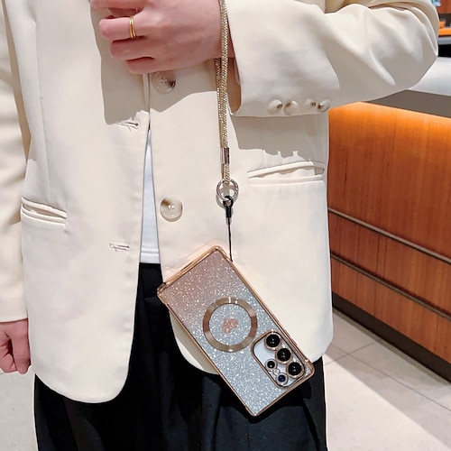 Handy Hülle Handyhüllen Für Samsung Galaxy S25 S24 S24 FE S23 S22 S21 Ultra Plus Rückseite Mit Ständer Magnetisch Unterstützt kabelloses Laden Retro TPU Beschichtung Image