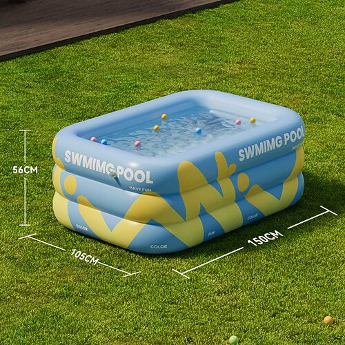1 Stück aufblasbares Schwimmbecken für den Garten im Freien Poolpartys – langlebiges, faltbares PVC-Design, kein Strom erforderlich, tragbarer Sommerspaß Erwachsene Weihnachten Geschenkidee Urlaub
