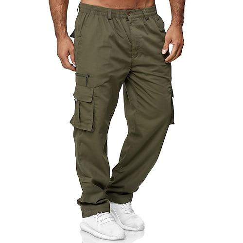 Herrenmode Cargohose Lässige Weite Hose Multi-Pocket Outdoor Arbeitshose Jogger Sportliche Jogginghose Navy