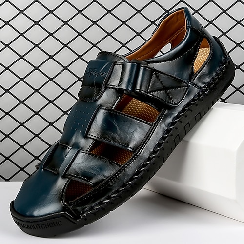 Herrensandalen – stylische Kunstlederriemen, perfekt für legere Anlässe und Stadterkundungen Image