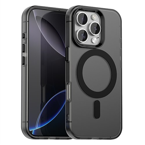 Handy Hülle Handyhüllen Für iPhone 17 Pro Max 17 Air 16 15 Pro Max Plus 16e 13 12 11 Pro Max Rückseite Magnetische Adsorption Magnetisch Unterstützt kabelloses Laden Stoßfest PC Metall Image