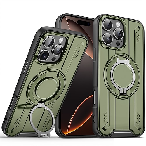 Handy Hülle Handyhüllen Für iPhone 17 Pro Max 17 Air 16 15 14 Pro Max Plus 16e 13 12 11 Pro Max Rückseite Magnetische Adsorption Mit Ständer Magnetisch Unterstützt kabelloses Laden Geometrisches Image