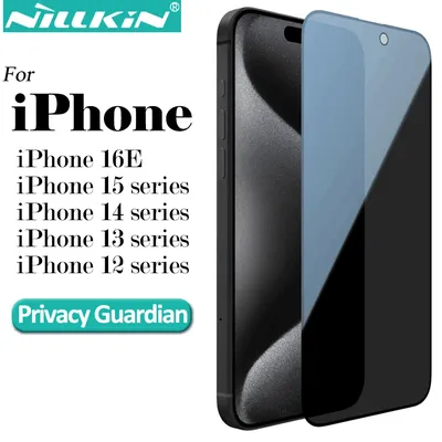 Nillkin for iPhone 16e 15 Pro Max 14 13 12 series Guardian Privacy Tempered Glass 9H Full Screen