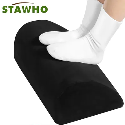 1Pcs Under Desk Foam Foot Rest with Washable Cover Comfortable Foot Stool for Home and Office