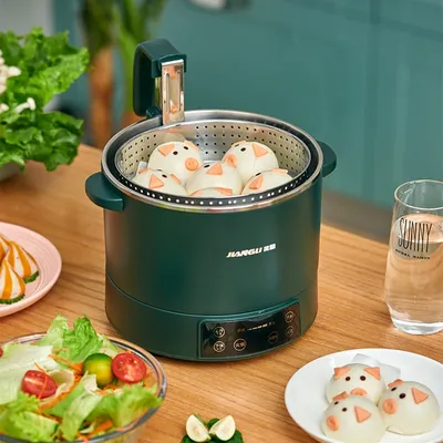 Lifting electric hot pot multi-purpose cooking pot health rice cooker rice soup separation automatic