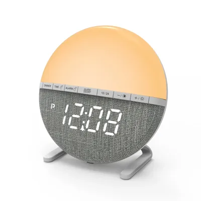 Sunrise Alarm Clock Wake Up Light Clock Night Light Sunrise Sunset Simulation Digital Clock Desk