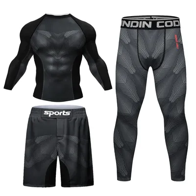 Cody Lundin Male Shirt + Pants Gym Set Men's MMA No Gi Jiu-Jitsu Brazilian Grappling Kickboxing