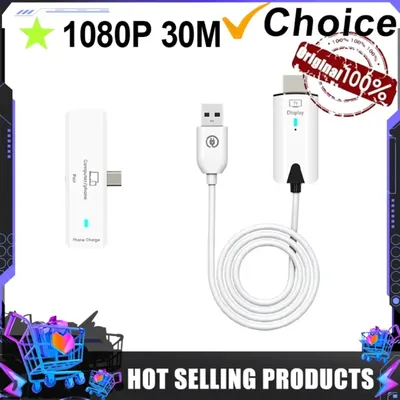 30M Wireless HDMI Video Transmitter Receiver Kits HDMI Extender Adapter TV Stick Dongle 1080P for