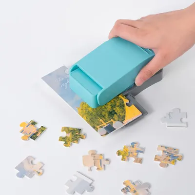 New Creative Jigsaw Puzzle Maker Machine Embossing Flower Punch Children's Educational Toys DIY