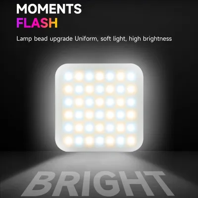 Mini RGB Pocket Fill Light Portable Photography LED Video Light for Mobile Phone Selfie Live for