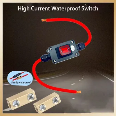 Motorcycle Power Master Switch 60A 12v 24v Audio Amplifier Power Outage Switch Waterproof Battery