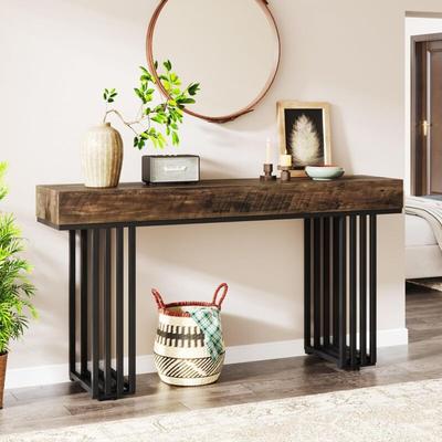 Tribesigns Konsolentisch schmaler Sofatisch, Flurtisch industrieller Eingangstisch mit elegantem Image