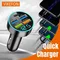 VIKEFON PD100W Car Charger QC3.0 Fast Charge One to Four Car Cigarette Lighter Plug 5 Port Car
