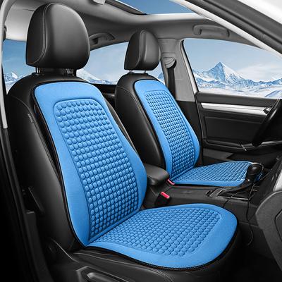 Breathable Car Seat Cushions - All-Season Cooling Comfort Fit Lightweight Portable Polyester Surface Sponge Filling for Enhanced Relaxation