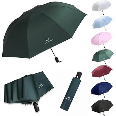 Sun Umbrella Anti-UV Parasol, Lightweight Compact Travel Umbrella for Women Men, Waterproof Folding Sunshade, Portable UV Protection Rain or Shine