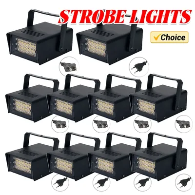 Stage Flash Lighting Strobe Lights Gift LED White Adjustable Speed DJ Disco Flash Stage Strobe