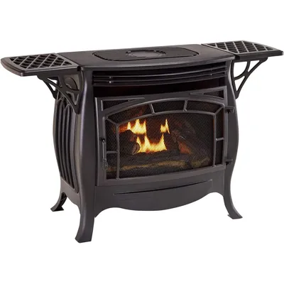 Dual Fuel Vent Free Gas Stove - Model FDSR25, 26,000 BTU, Matte Finish, Remote Control