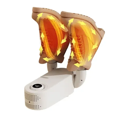 Foldable Shoe Dryer Smart Drying Dehumidifier Portable Shoe Deodorizer Dryer Auto-Off Timing for